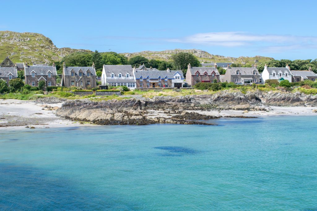 Row of cottages on the Isle of Iona