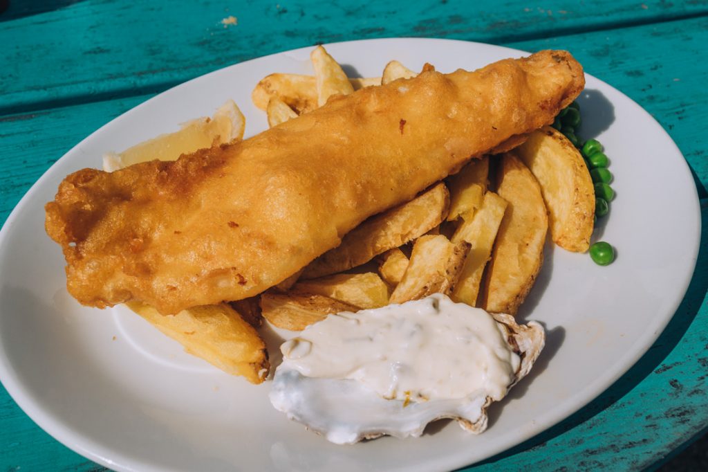 Fish & chips from The Pier Cafe, Tobermory