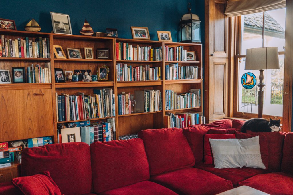 The lounge in Balvicar House