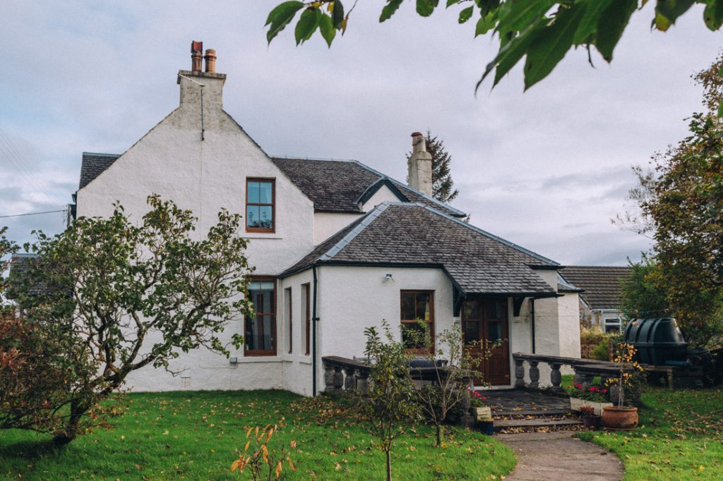 Outside Balvicar House, Isle of Seil