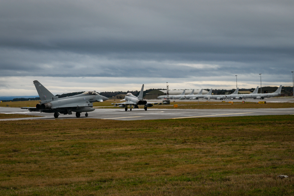 Typhoons ready to take off at RAF Lossiemouth